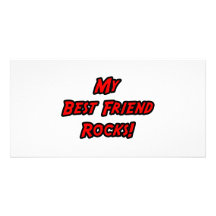 Mis rocas del mejor amigo tarjetas fotográficas personalizadas