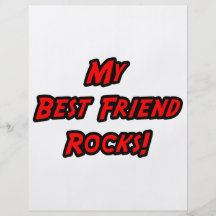 Mis rocas del mejor amigo tarjetón