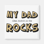 Mis rocas del papá imán de frigorífico