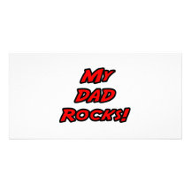 Mis rocas del papá tarjeta fotografica  