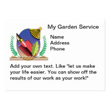 Mis servicios del jardín plantillas de tarjeta de negocio