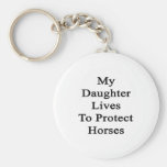 Mis vidas de la hija para proteger caballos llavero