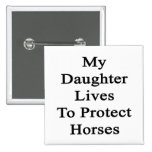 Mis vidas de la hija para proteger caballos pin