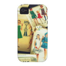 mis viejos modelos de costura iPhone 4 carcasas
