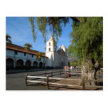 Misión de Santa Barbara, California Tarjeta Postal