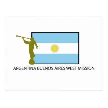 MISIÓN DEL OESTE LDS DE LA ARGENTINA BUENOS AIRES TARJETA POSTAL