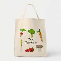 Mismo arte de la zanahoria del rábano del bróculi  bolsas lienzo