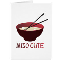 Miso lindo tarjeton