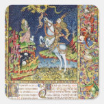 Missal de San Jorge de Topusko Pegatinas Cuadradases Personalizadas