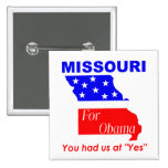 Missouri para Obama Pins