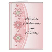 Mit Blumen del diseño de Modernes Felicitacion