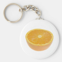 Mitad de un naranja llaveros