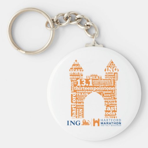 Mitad-Maratón de Hartford: Arco Llaveros Personalizados