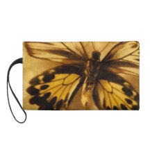 Mitón de la mariposa del oro y de Brown Birdwing
