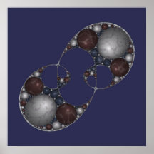 Mitosis de mármol de Apollonian Poster