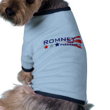 Mitt Romney 2012 barras y estrellas Ropa De Mascota