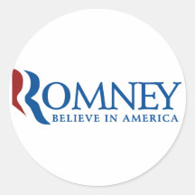 Mitt Romney 2012 Etiqueta Redonda