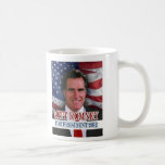 Mitt Romney 2012 fondos de la bandera que agitan Tazas De Café