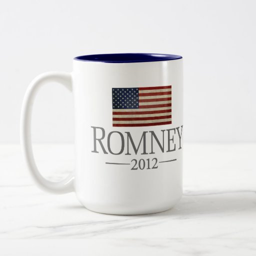 Mitt Romney - bandera de los E.E.U.U. Tazas