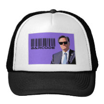 Mitt Romney con código de barras Gorra
