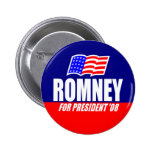 Mitt Romney para el presidente 08 botón Pins