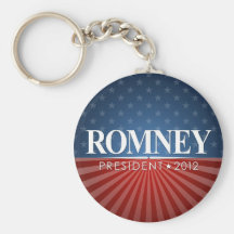 Mitt Romney para el presidente 2012 Llavero Personalizado
