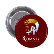 Mitt Romney para el presidente 2012 Pin
