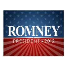 Mitt Romney para el presidente 2012 Postal