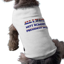 Mitt Romney para el presidente 2012 Ropa De Perros
