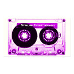 Mixtape púrpura eléctrico plantillas de tarjetas de visita