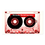 Mixtape rojo tarjeta de visita
