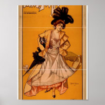 Mlle. Fifi, "aquí estoy!" Teatro del vintage Posters