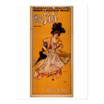 Mlle. Fifi, "aquí estoy!" Teatro del vintage Postal