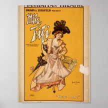 Mlle. Fifi, "aquí estoy!" Teatro retro Posters
