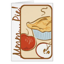 Mmm diseño de la empanada tarjeton