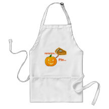 Mmmm ..... Pastel de calabaza - Halloween Delantal