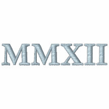 MMXII 2012 números romanos bordó la camisa Camiseta Polo