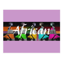 Moda africana tarjetas postales