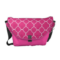 Moda blanca del rosa del modelo del trébol de Quat bolsas messenger