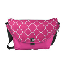 Moda blanca del rosa del modelo del trébol de Quat Bolsas Messenger