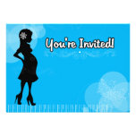 Moda de la mamá invitaciones personalizada