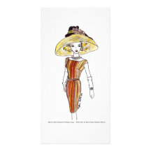 Moda de la muñeca de Matisse - cabaña Tarjeta Con Foto Personalizada