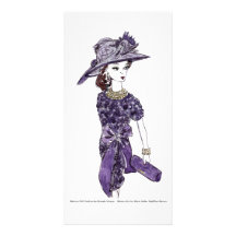 Moda de la muñeca de Matisse - escape del ciruelo Tarjetas Fotográficas