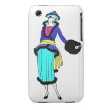 moda de los años 20 del rugido Case-Mate iPhone 3 carcasas