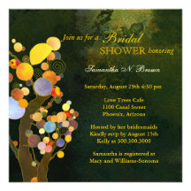 Moda de los árboles de amor, invitaciones nupciale invitacion personalizada