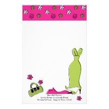 Moda del Fling de la primavera Papelería De Diseño