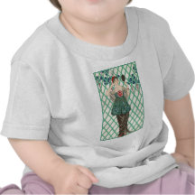Moda del francés del vintage camiseta