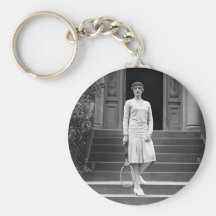 Moda del tenis de las mujeres de los años 20 del v llaveros