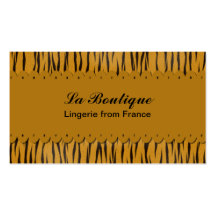 Moda del tigre tarjetas de visita
