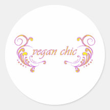 moda del vegano etiqueta redonda